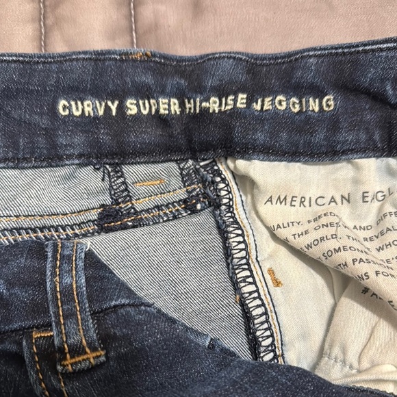 American Eagle Outfitters Blue Jeggings Sleek Fit - Picture 7 of 9